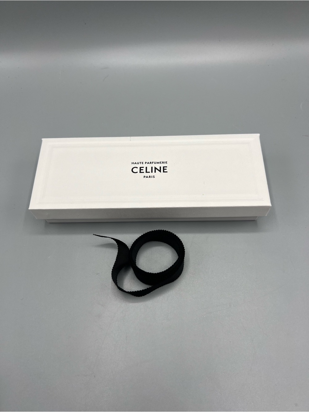 Celine Haute Parfumerie Paris Empty Gift Box White Luxury Packaging w/ Ribbon